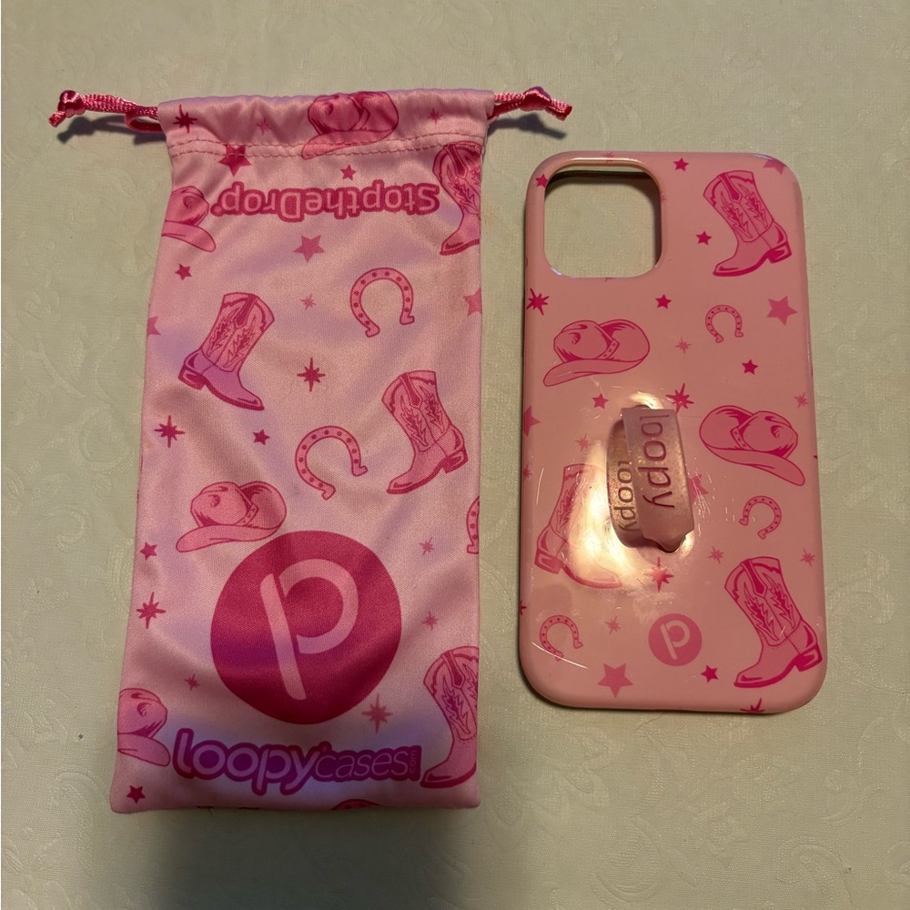 Loopy Case Pink Protective Smartphone Case with Decorative Design